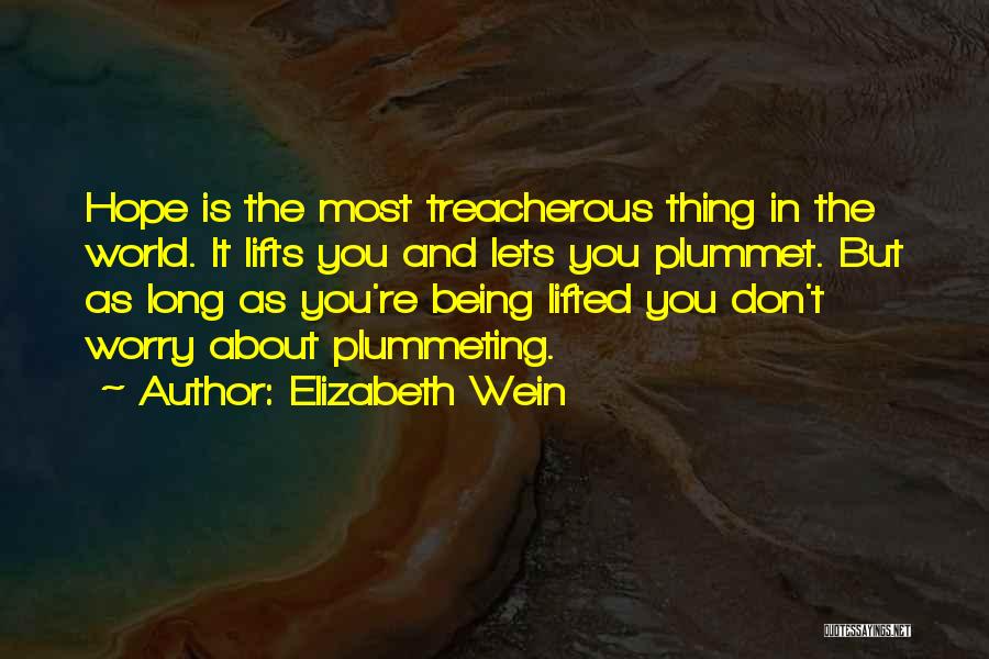 Don't You Worry Quotes By Elizabeth Wein