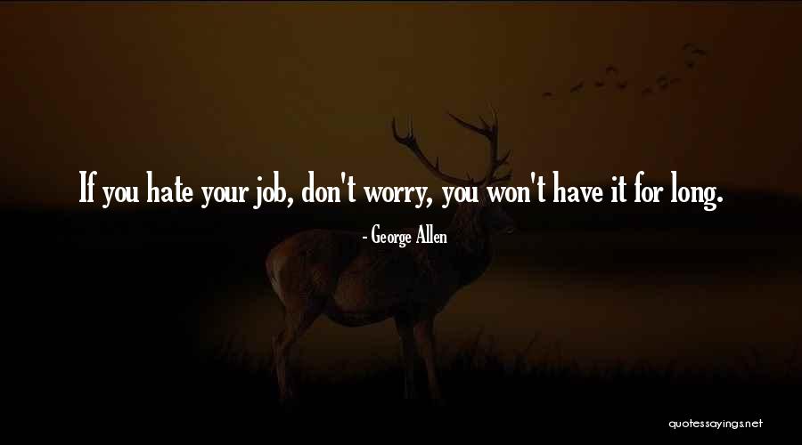 Don't You Worry Quotes By George Allen