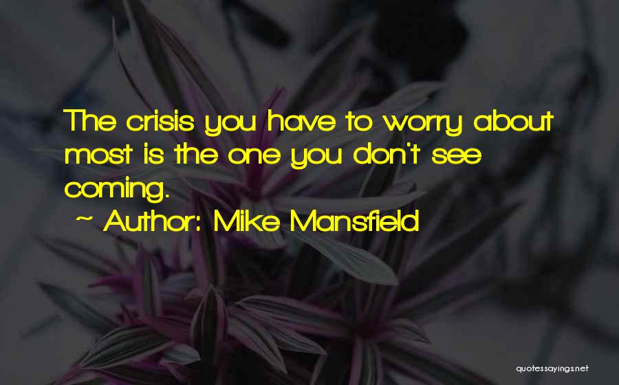 Don't You Worry Quotes By Mike Mansfield