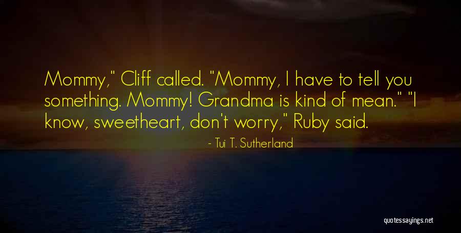 Don't You Worry Quotes By Tui T. Sutherland