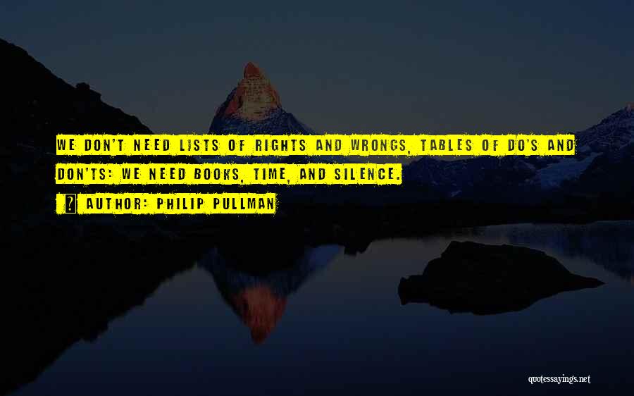 Don'ts Quotes By Philip Pullman