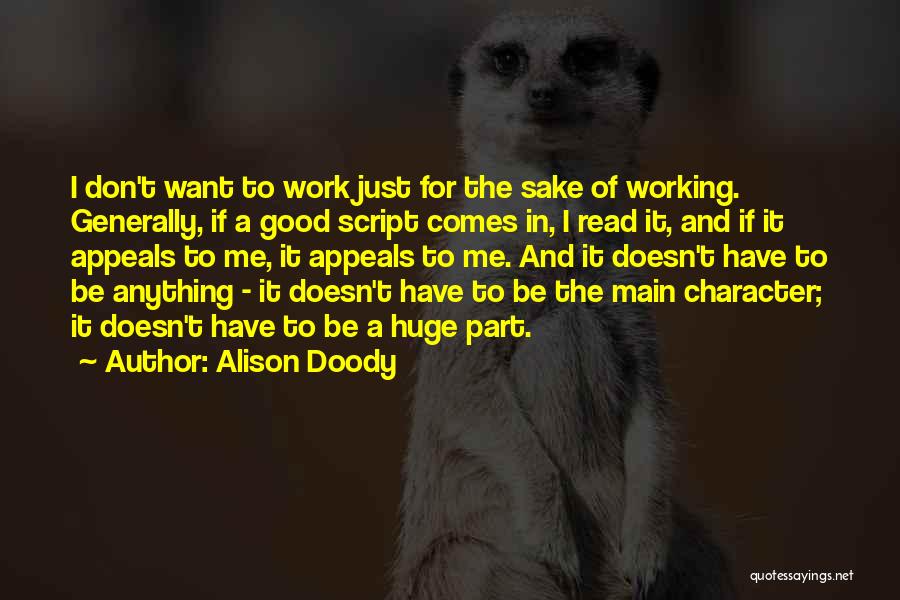 Doody Quotes By Alison Doody