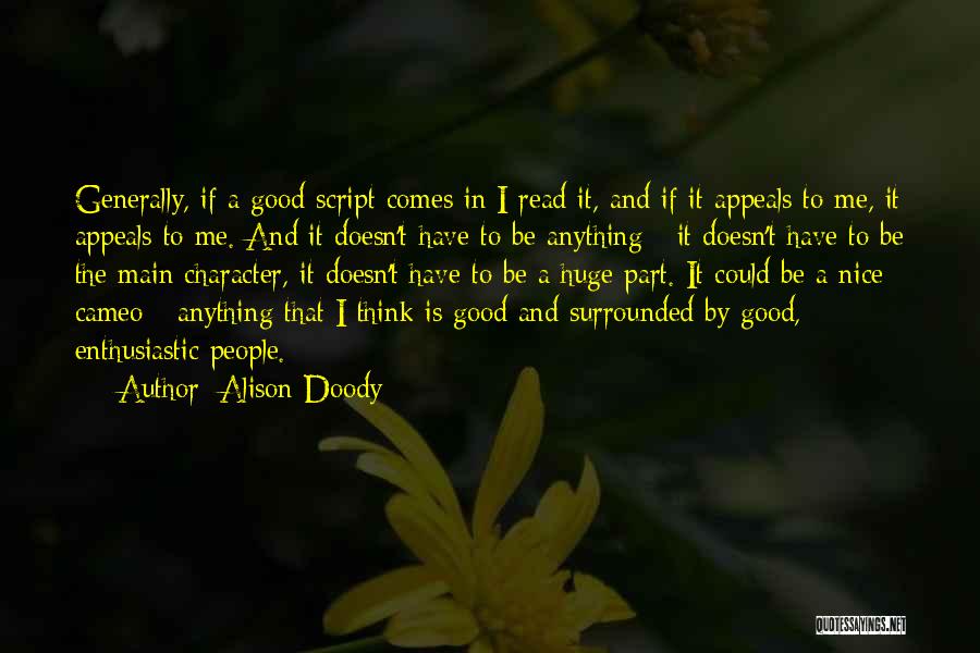 Doody Quotes By Alison Doody