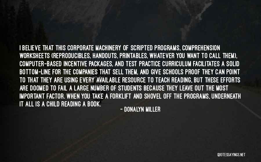 Doomed Book Quotes By Donalyn Miller Doomed Book Quotes By Donalyn Miller