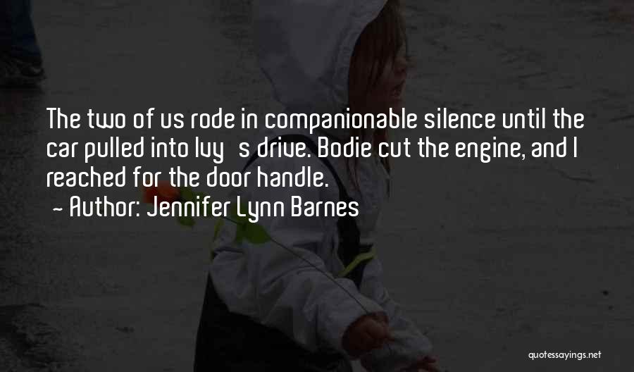 Door Handle Quotes By Jennifer Lynn Barnes