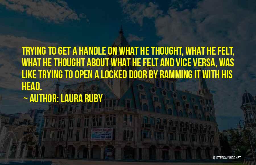 Door Handle Quotes By Laura Ruby