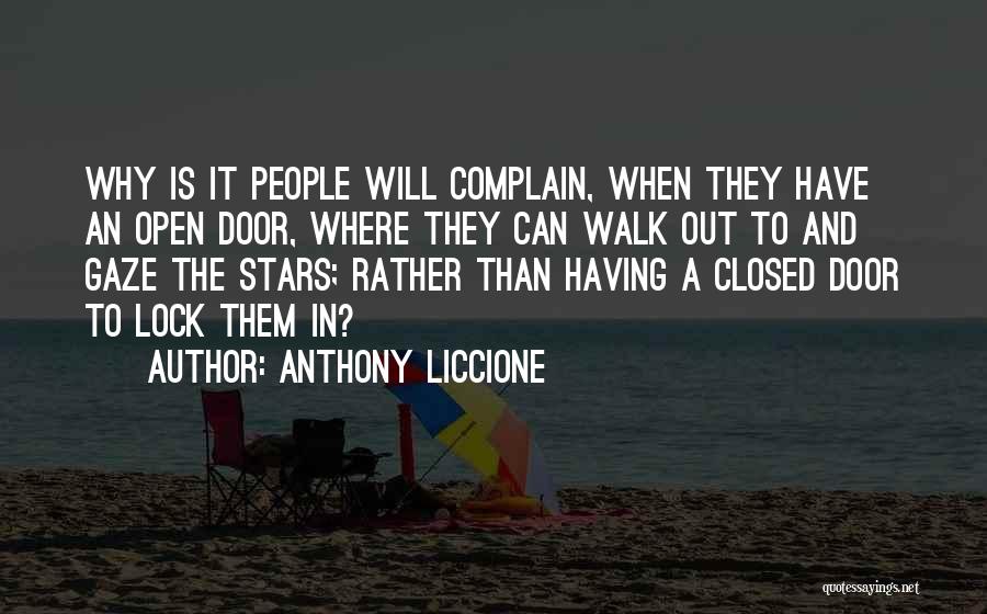Door Lock Quotes By Anthony Liccione