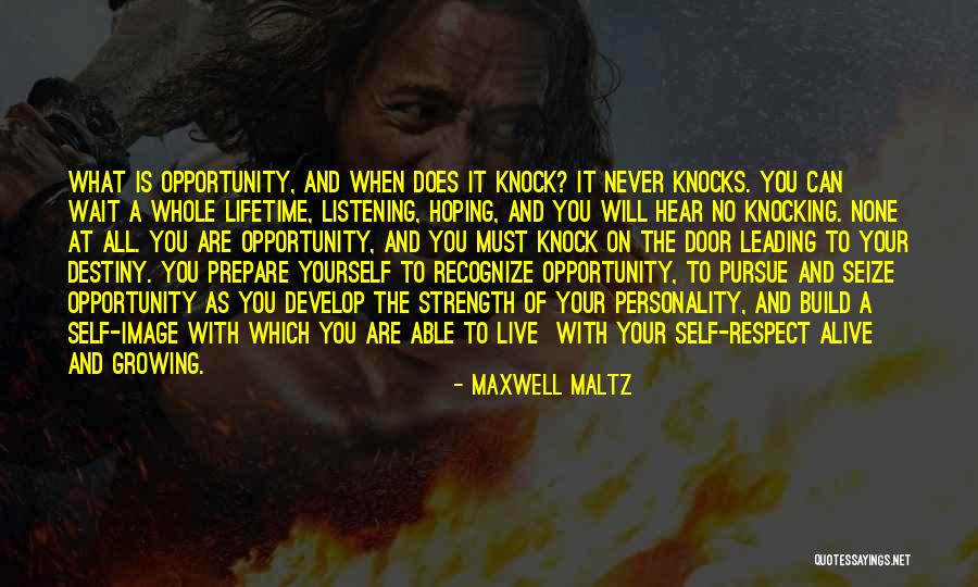 Door Opportunity Quotes By Maxwell Maltz Door Opportunity Quotes By Maxwell Maltz