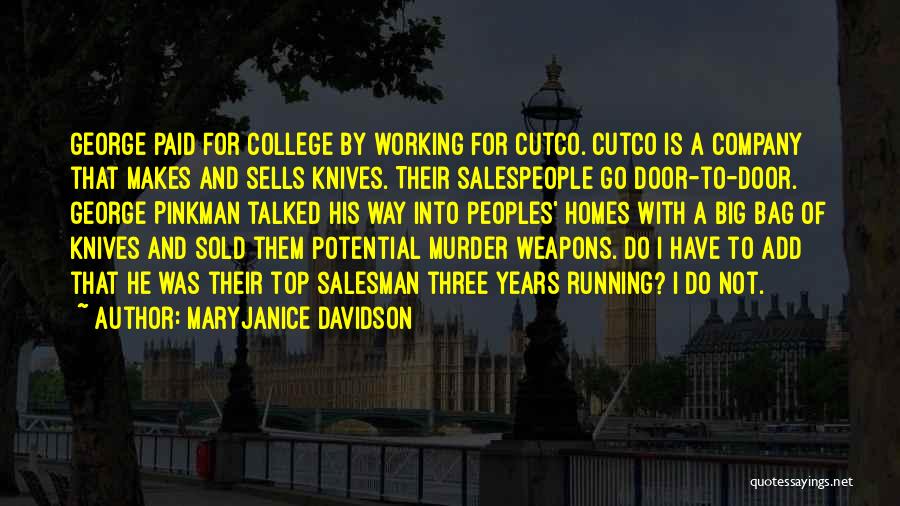 Door To Door Salesman Quotes By MaryJanice Davidson