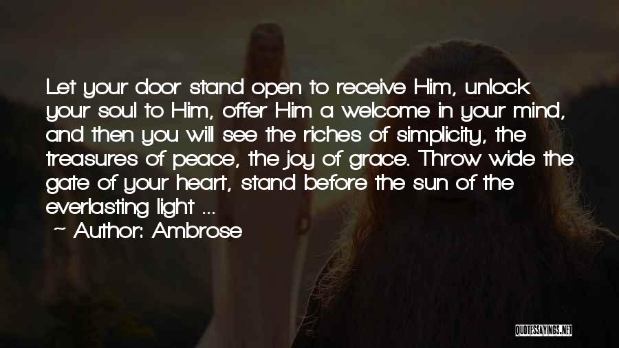 Door Will Open Quotes By Ambrose