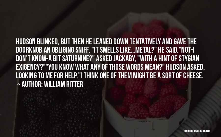 Doorknob Quotes By William Ritter