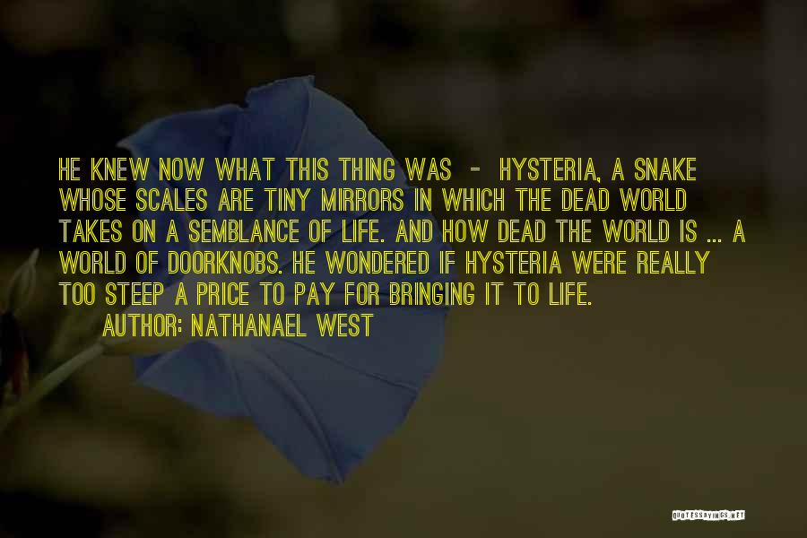 Doorknobs Quotes By Nathanael West