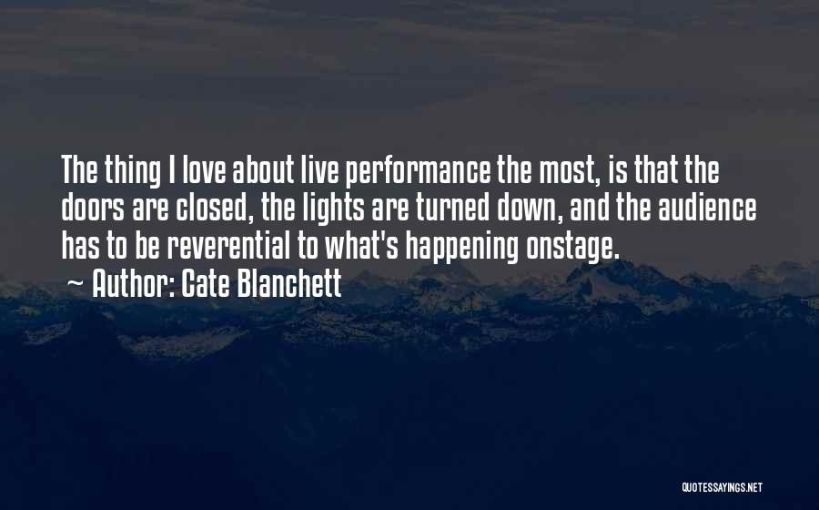 Doors And Love Quotes By Cate Blanchett