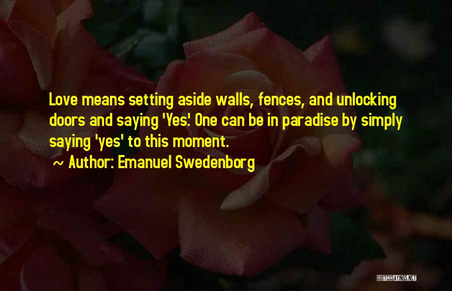 Doors And Love Quotes By Emanuel Swedenborg