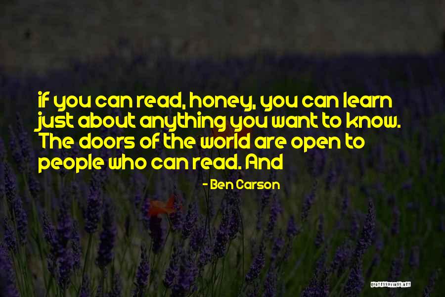 Doors You Can Open Quotes By Ben Carson Doors You Can Open Quotes By Ben Carson