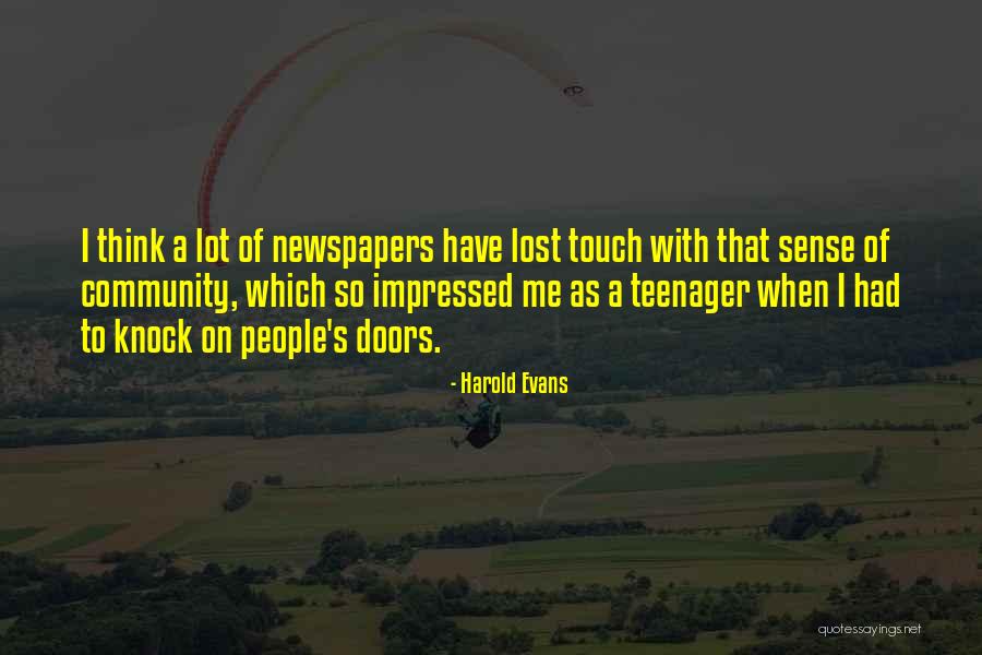Doors Your Lost Quotes By Harold Evans Doors Your Lost Quotes By Harold Evans