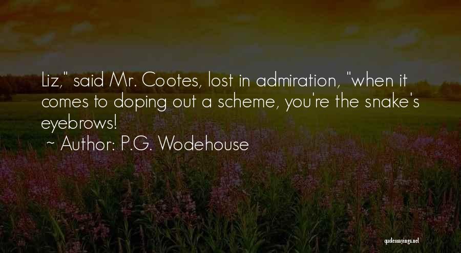 Doping Quotes By P.G. Wodehouse