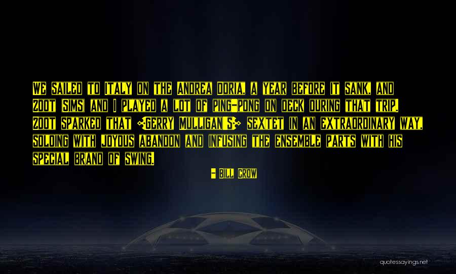 Doria Quotes By Bill Crow Doria Quotes By Bill Crow