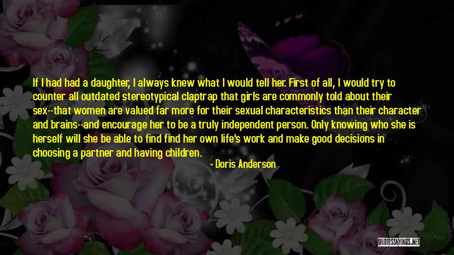 Doris Anderson Quotes 1560436 Doris Anderson Quotes 1560436