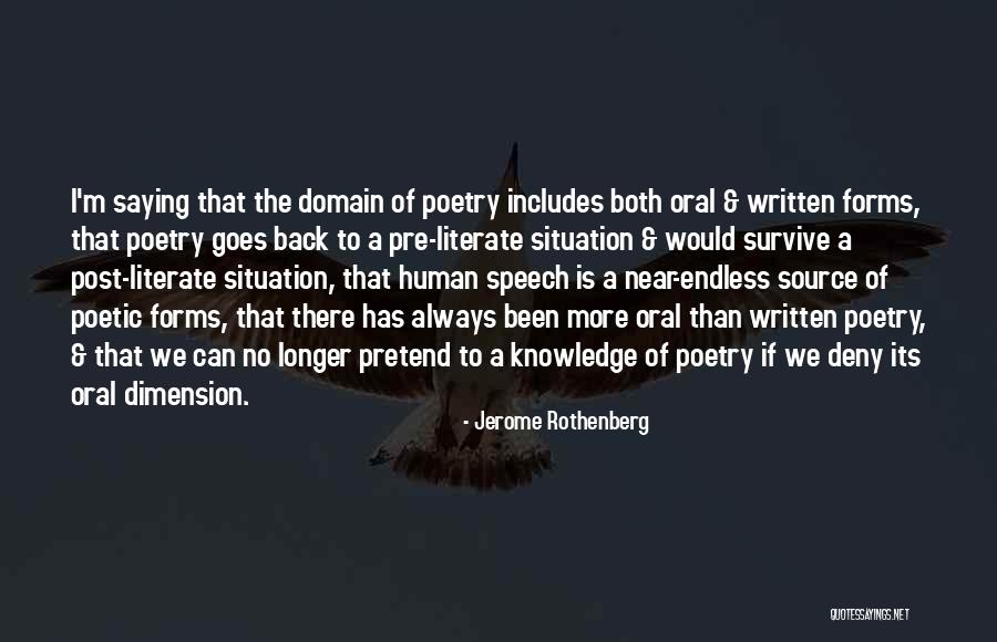 Dosiahnut Quotes By Jerome Rothenberg Dosiahnut Quotes By Jerome Rothenberg
