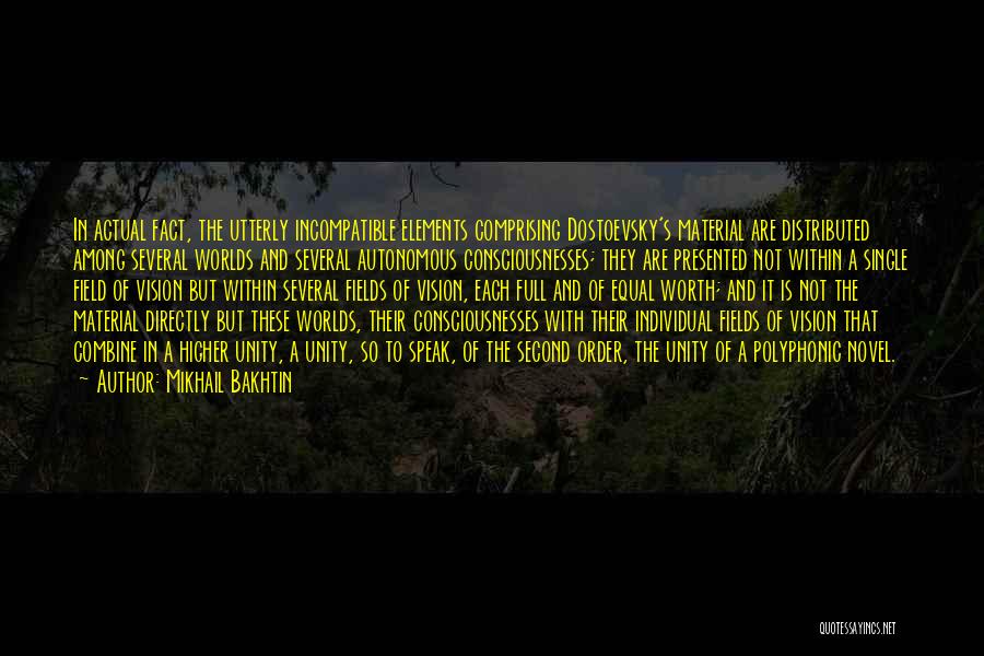 Dostoevsky Quotes By Mikhail Bakhtin