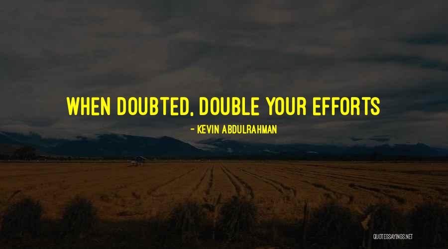 Double Double Quotes By Kevin Abdulrahman