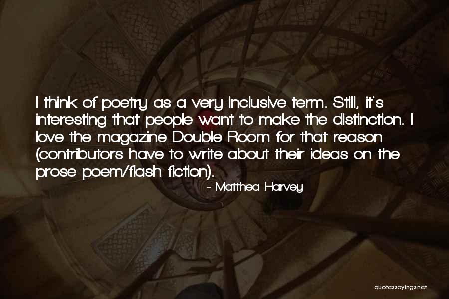 Double Double Quotes By Matthea Harvey