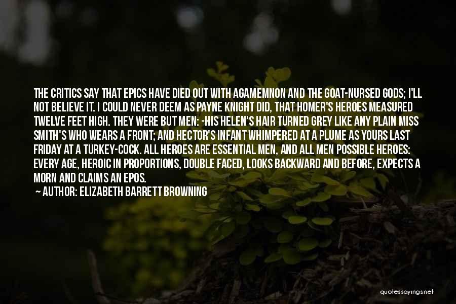 Double Faced Quotes By Elizabeth Barrett Browning
