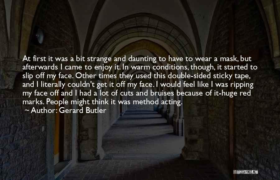 Double Sided Quotes By Gerard Butler