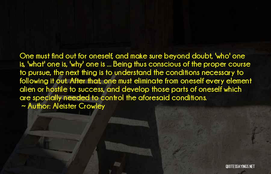 Doubt And Success Quotes By Aleister Crowley
