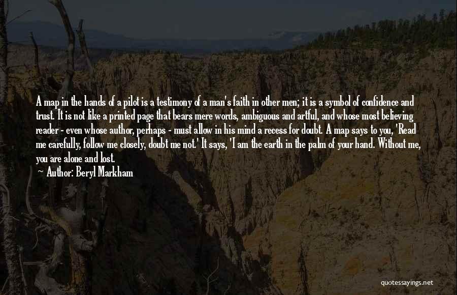 Doubt In Trust Quotes By Beryl Markham