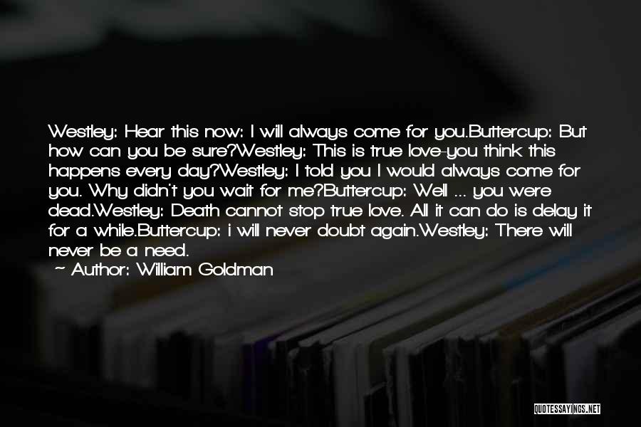 Doubt Me Now Quotes By William Goldman