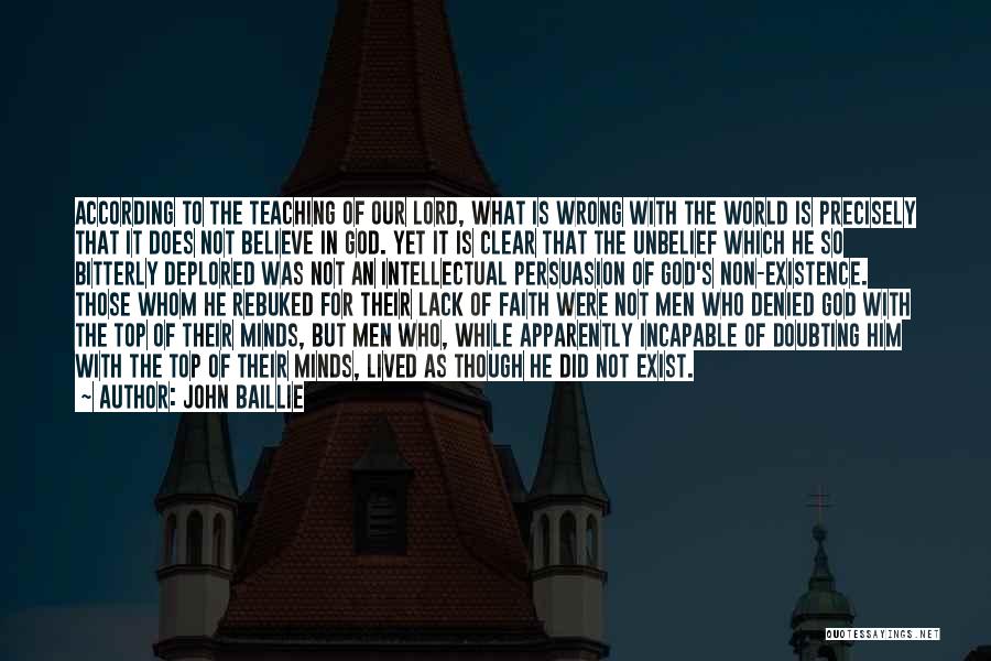 Doubting Faith Quotes By John Baillie