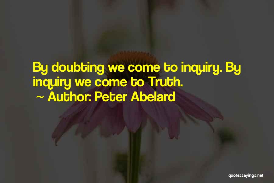 Doubting Others Quotes By Peter Abelard