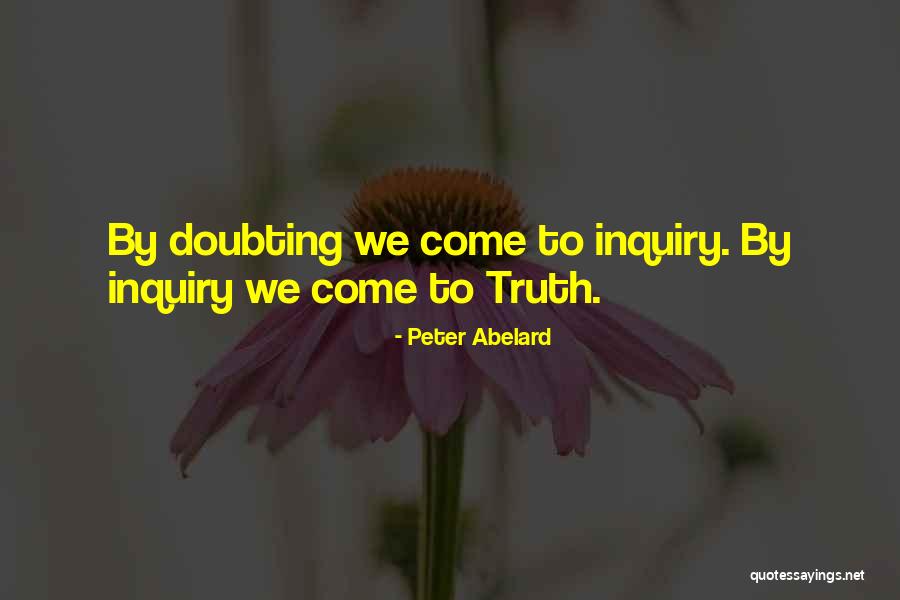 Doubting Quotes By Peter Abelard