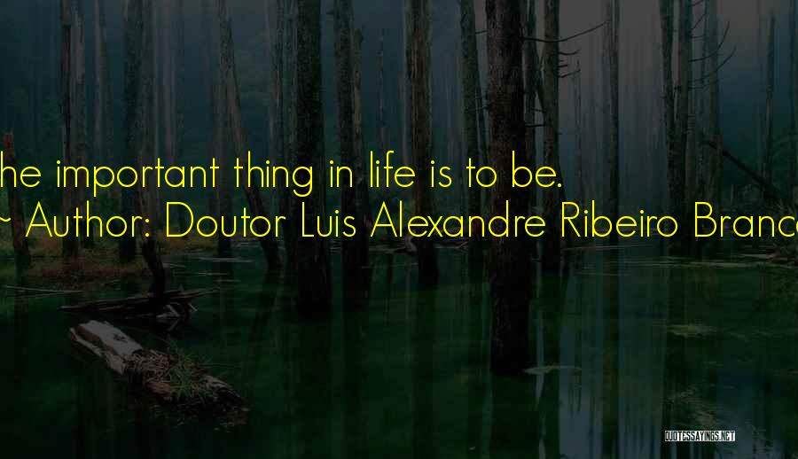 Doutor Luis Alexandre Ribeiro Branco Quotes 1734827