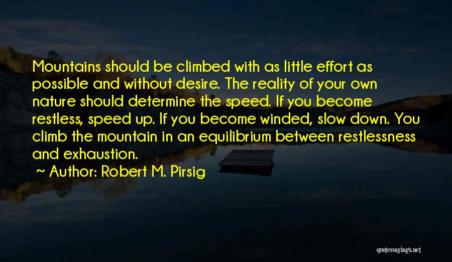 Down And Up Quotes By Robert M. Pirsig