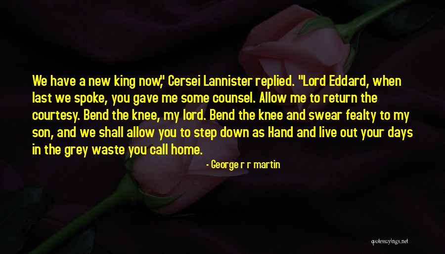 Down Days Quotes By George R R Martin