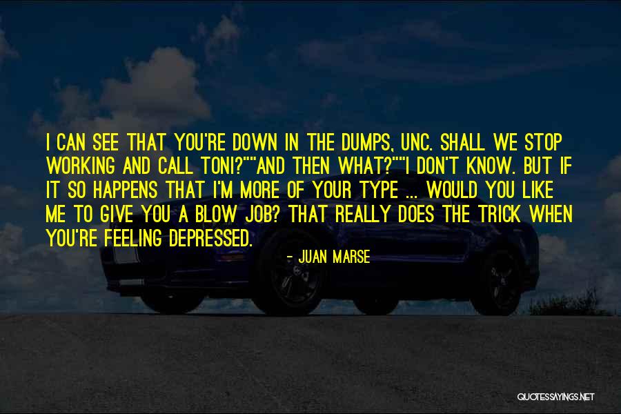 Down In Dumps Quotes By Juan Marse