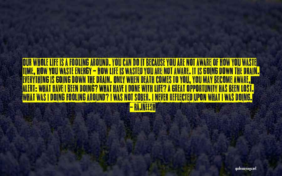 Down The Drain Quotes By Rajneesh Down The Drain Quotes By Rajneesh