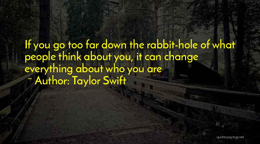 Down The Rabbit Hole Quotes By Taylor Swift