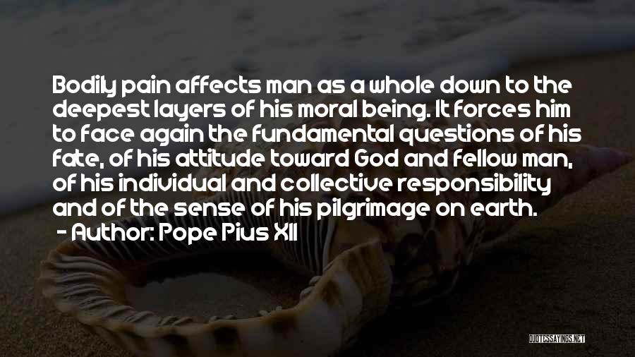 Down To Earth Attitude Quotes By Pope Pius XII