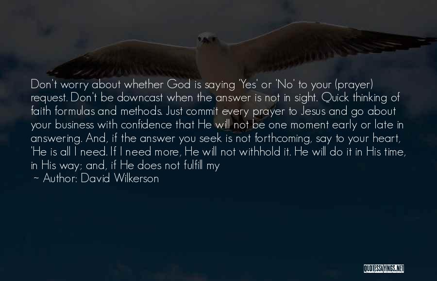 Downcast Quotes By David Wilkerson
