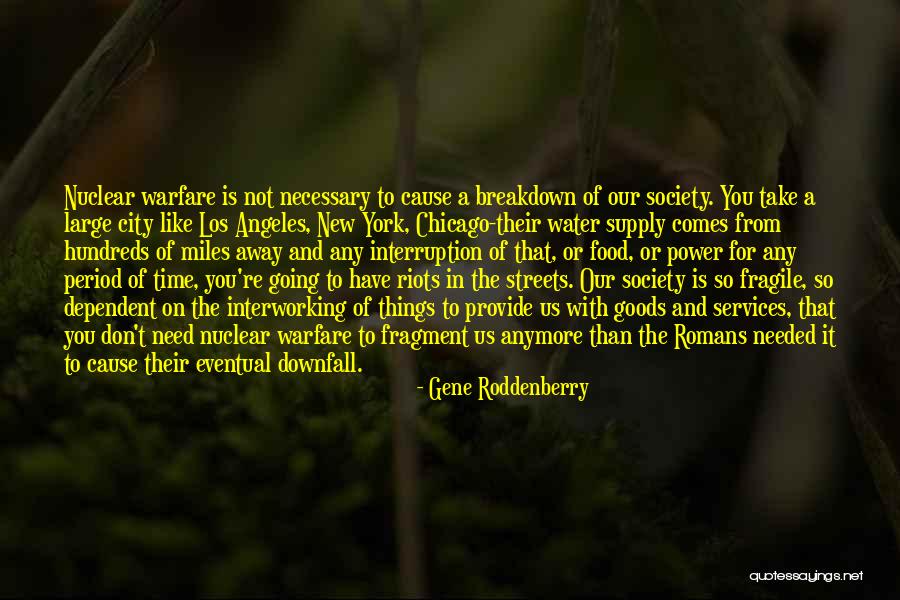 Downfall Of Society Quotes By Gene Roddenberry