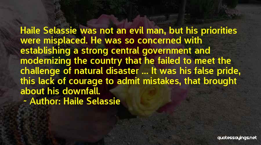Downfall Quotes By Haile Selassie
