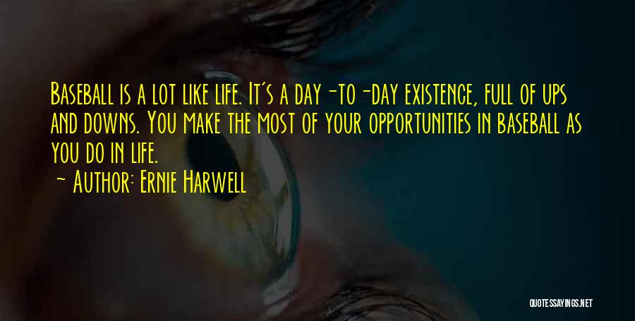 Downs And Ups Quotes By Ernie Harwell