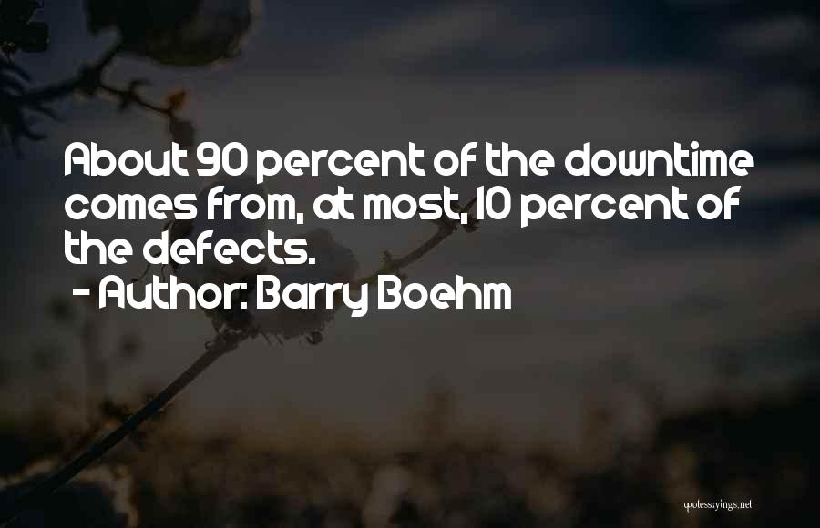 Downtime Quotes By Barry Boehm