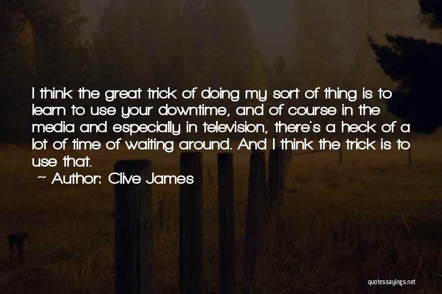 Downtime Quotes By Clive James
