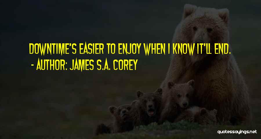 Downtime Quotes By James S.A. Corey