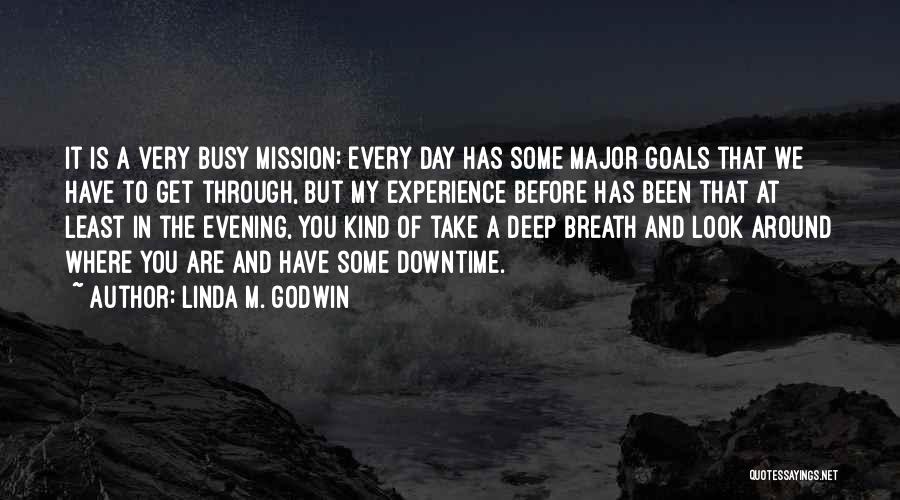 Downtime Quotes By Linda M. Godwin